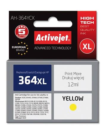 ActiveJet Ink cartridge HP CB325 No. 364XL Premium Yellow XL - 12 ml AH-C25