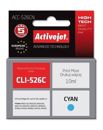 ActiveJet inkoust Canon CLI-526C, 10 ml, new ACC-526C