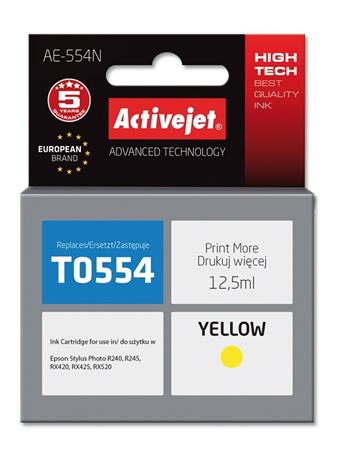 ActiveJet inkoust Epson T0554 R240/R245 Yellow, 12,5 ml AE-554