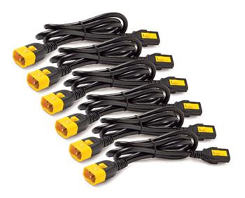 APC Power Cord Kit, ( 6ea) ,Locking, 10A, 100-230V, C13 to C14, 1,8m
