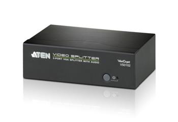 ATEN VS0102-AT-G 2PORT VGA Splitter with Audio W/EU ADP
