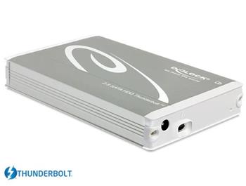Delock 2.5” externí skříň pro SATA HDD s připojením na Thunderbolt™ (až do 15 mm HDD)