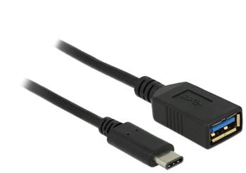 Delock adaptér SuperSpeed USB (USB 3.1, Gen 1) USB Type-C™ samec > USB Type A samice 15 cm černý