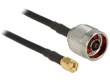 Delock anténní kabel N Plug > RP-SMA Plug CFD200 0.5 m, nízká ztráta