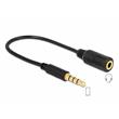 Delock Cable Stereo jack 3.5 mm 4 pin > Stereo plug 3.5 mm 4 pin (changes the pin assignment)