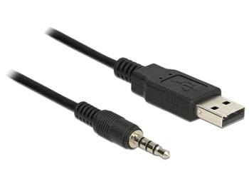 Delock Cable USB TTL male > 3.5 mm 4 pin stereo jack male 1.8m (3.3 V)