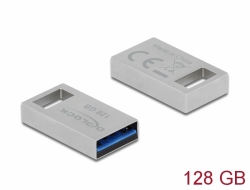Delock Flash disk USB 3.2 Gen 1, 128 GB - kovový kryt