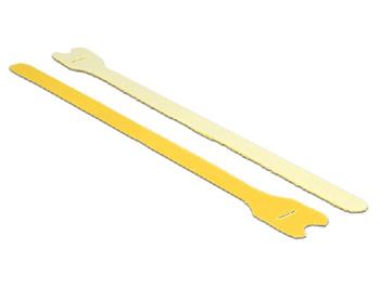 Delock Hook-and-loop fasteners L 300 mm x W 12 mm 10 pieces yellow