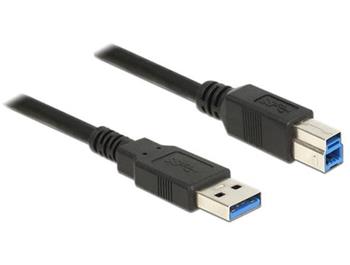 Delock Kabel USB 3.0 Typ-A samec > USB 3.0 Typ-B samec 2,0 m černý