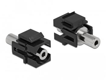 Delock Modul Keystone ze stereofonního zásuvkového 3 pinového konektoru 3,5 mm na 3 pinový stereofonní zásuvkový konekto