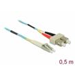 Delock Optický kabel LC > SC Multimód OM3 0,5 m