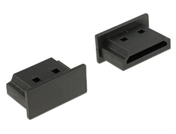 Delock Prachová záslepka pro HDMI A samice bez sevření 10 kusů černá