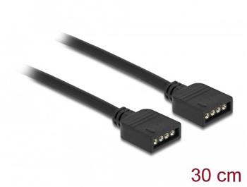 Delock Spojovací kabel RGB, 4 pinový, na 12 V LED RGB osvětlení, délka 30 cm