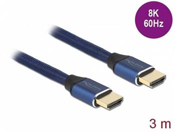Delock Ultra vysokorychlostní HDMI kabel, 48 Gbps, 8K 60 Hz, modrý 3 m certifikovaný