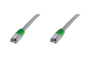 Digitus CAT 5e SF-UTP crossover patch cable, Cu, PVC AWG 26/7, length 2 m, color grey