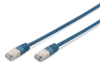 Digitus CAT 5e SF-UTP patch cable, Cu, PVC AWG 26/7, length 10 m, color blue