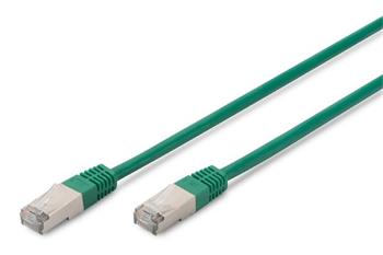 Digitus CAT 5e SF-UTP patch cable, Cu, PVC AWG 26/7, length 5 m, color green
