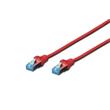 Digitus CAT 5e SF-UTP patch cable, PVC AWG 26/7, length 1 m, color red