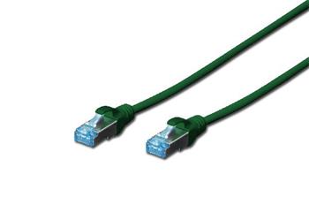 Digitus CAT 5e SF-UTP patch cable, PVC AWG 26/7, length 3 m, color green