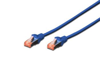 Digitus CAT 6 S-FTP patch cable, Cu, LSZH AWG 27/7, length 7 m, color blue