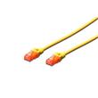 Digitus CAT 6 U-UTP patch cable, Cu, LSZH AWG 26/7, length 0.25 m, color yellow