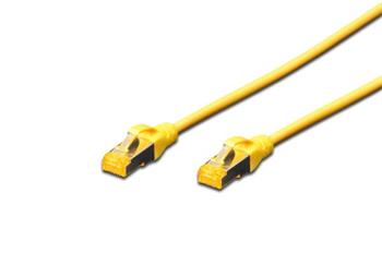 Digitus CAT 6A S-FTP patch cable, Cu, LSZH AWG 26/7, length 0.5 m, color yellow