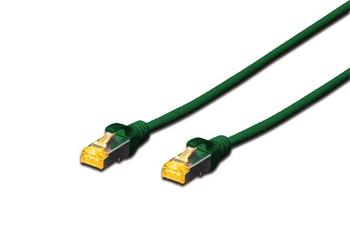 Digitus CAT 6A S-FTP patch cable, Cu, LSZH AWG 26/7, length 7 m, color green