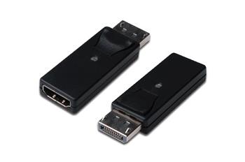 Digitus DisplayPort adapter, DP - HDMI type A M/F, w/interlock, DP 1.1a, Full HD, CE, bl