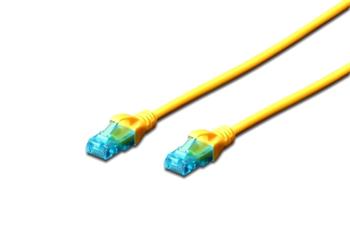 Digitus Ecoline Patch Cable, UTP, CAT 5e, AWG 26/7, žlutý 1m, 1ks