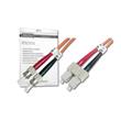DIGITUS Fiber Optic Patch Cord, ST to SC, Multimode 50/125 µ, Duplex, Length 2m