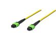 Digitus Fiber Optic Patchcord, MPO to MPO, Female OS2, Singlemode 09/125 µ, 10m, Method A Jacket: yellow, Housing: green