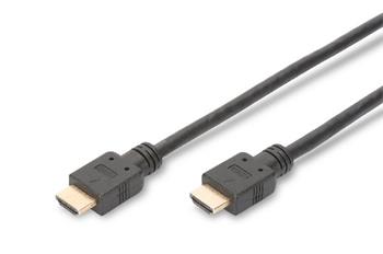 Digitus HDMI High Speed connection cable, type A M/M, 5.0m, w/Ethernet, Ultra HD 60p, HDMI certified, gold, bl