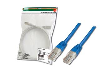 Digitus Patch Cable, UTP, CAT 5e, AWG 26/7, měď, modrý 3m