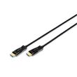 Digitus Připojovací kabel HDMI AOC s hybridním vláknem, typ A M/M, 20 m, UHD 4K@60 Hz, CE, zlatá, bl