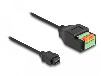 DIGITUS Připojovací kabel USB 4, TypeC na TypeC, AL-Housing PP Braid 4K@60Hz, PD3.0, 20Gbits/s, 3m, bl.