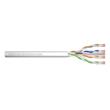 DIGITUS Propojovací kabel CAT 6A U-UTP, surová délka 100 m, papírová krabička, AWG 26/7, LSZH, simplex, barva šedá