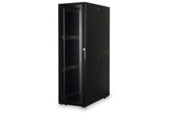DIGITUS Serverový stojan 42U, Unique Series, dveře z perforované oceli 2050x800x1200 mm, barva černá (RAL 9005)