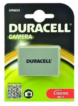DURACELL Baterie - DR9933 pro Canon NB-7L, šedá, 1000 mAh, 7.4V