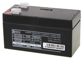 Emos baterie SLA 12V / 1.3 Ah, Faston 4.8 (187)