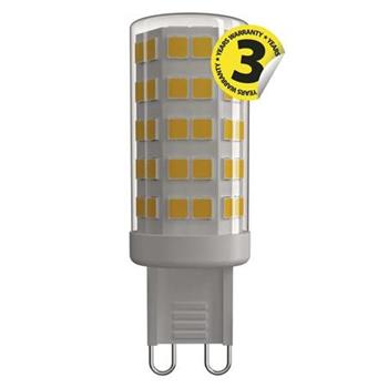 Emos LED žárovka JC, 4.5W/40W G9, WW teplá bílá, 465 lm, Classic F