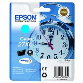 EPSON cartridge T2712 cyan (budík) XL