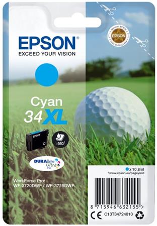 EPSON cartridge T3472 cyan (golfový míček) XL
