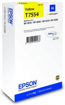 EPSON cartridge T7554 yellow XL (WF-8xxx)