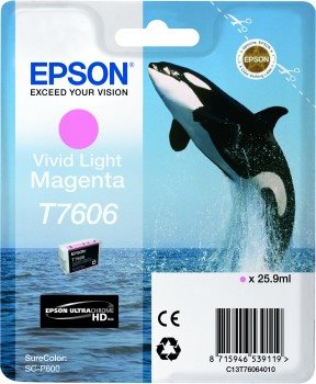 EPSON cartridge T7606 Vivid Light Magenta (kosatka)