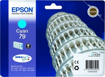 EPSON cartridge T7912 cyan (šikmá věž)