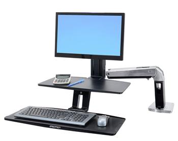 ERGOTRON WorkFit-A with Suspended Keyboard, LD, 5"