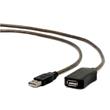 GEMBIRD CABLEXPERT Kabel USB 2.0 aktivní prodlužka, 10m, černá