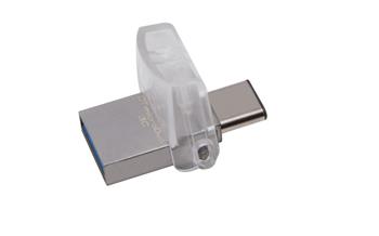 KINGSTON 64GB DT microDuo 3C, USB 3.0/3.1 + Type-C flash drive