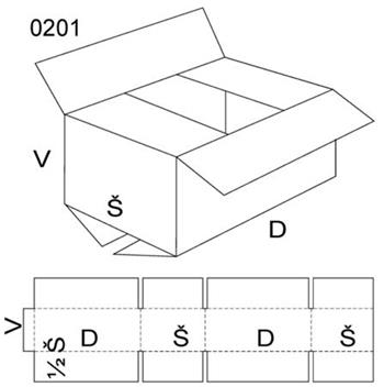 Klopová krabice, velikost 1/2M, FEVCO 0201, 590 x 500 x 380 mm