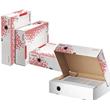 LEITZ Esselte Speedbox rychle-složitelná archivační krabice 80 mm, bílá-červená